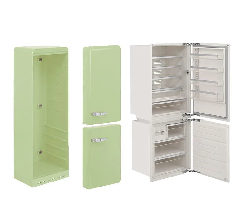 1/6 Dollhouse Model Furniture Accessorie Refrigerator Kitchen Appliances Bjd Ob11 blythe Soldier Dollhouse Miniature Model Decor