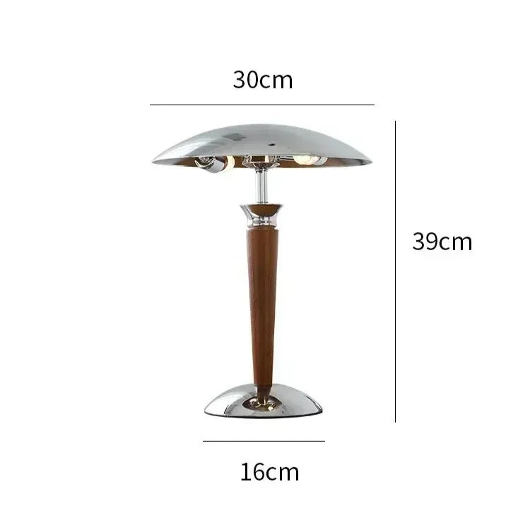 Vintage Desk Lamp Industrial Wooden Iron Body Nordic Bauhaus Design Table Light Office Study Room Bedside Bedroom Hotel E14