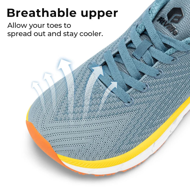 Wide Toe Box Men'S Shoes Cushioned Extra Wide Width Non Slip Running Shoe Comfortable Lightweight Sneakers For Fat Feet