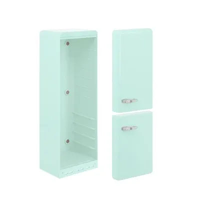 1/6 Doll House Model Furniture Accessories Metal Refrigerator With Light Kitchen Appliances Bjd Ob11 Gsc Blyth Lol Miniatures