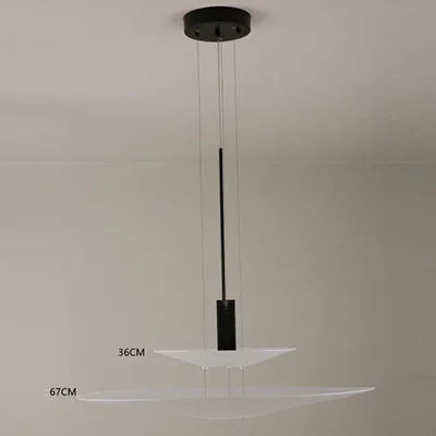 Nordic Fashion LED Chandelier Flying Pendant Lights Saucer Home Decor Denmark Designer Living Room Dining Table Bar Hanging Lamp