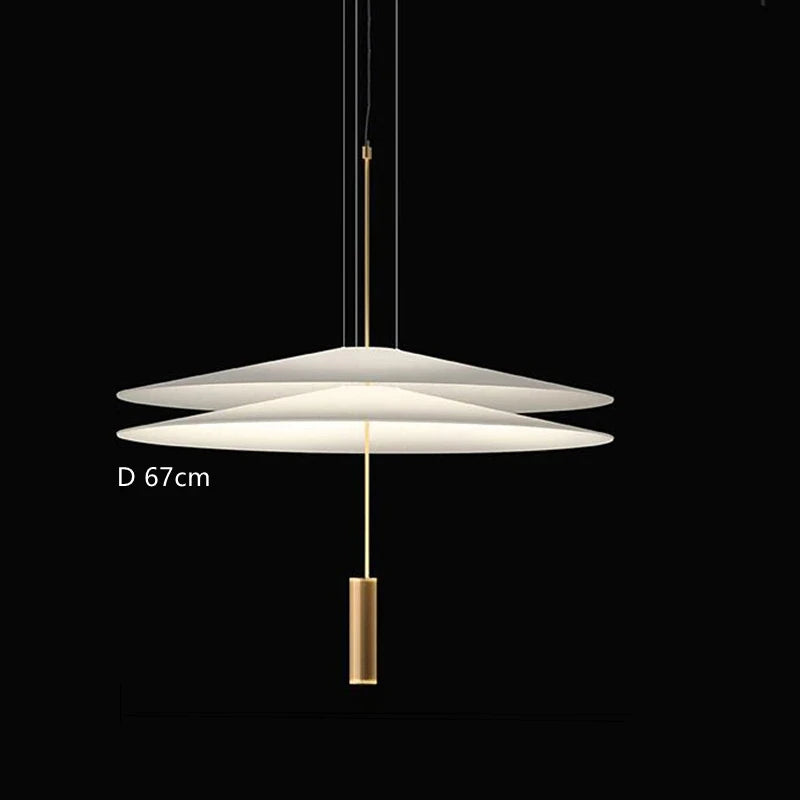 Nordic Fashion LED Chandelier Flying Pendant Lights Saucer Home Decor Denmark Designer Living Room Dining Table Bar Hanging Lamp