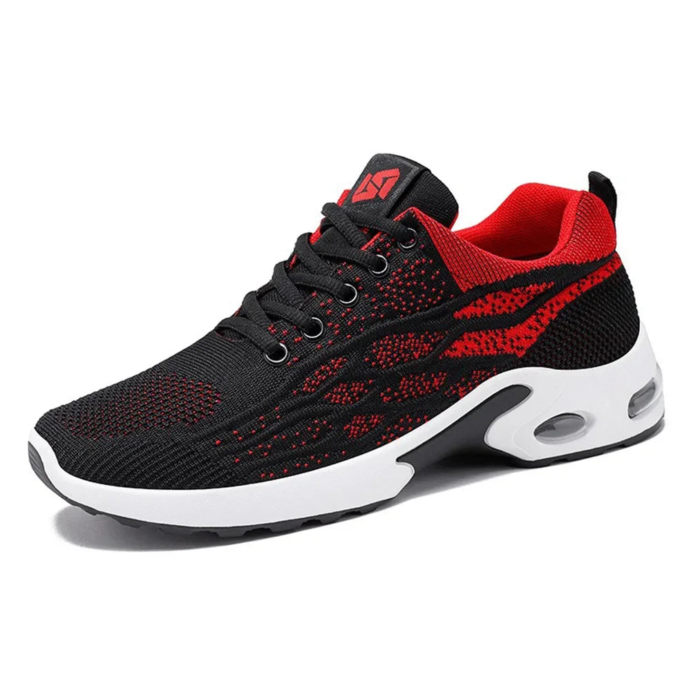 Men's Running Shoes 2025 New Style Breathable Lace-Up Casual Lightweight Korean Version Sports Sneakers Mesh Inner Lining