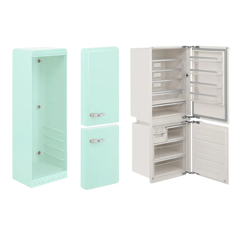 1/6 Dollhouse Model Furniture Accessorie Refrigerator Kitchen Appliances Bjd Ob11 blythe Soldier Dollhouse Miniature Model Decor