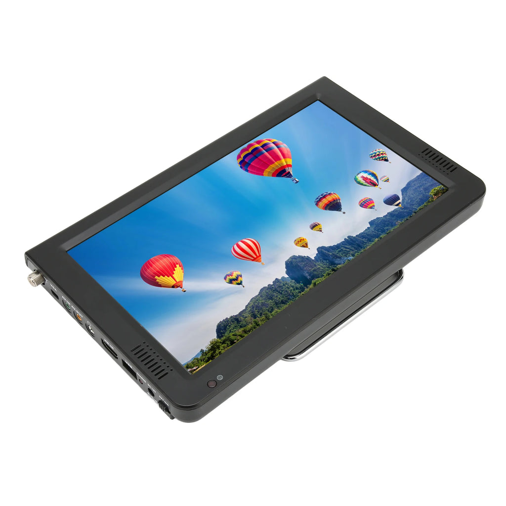 10 Inch ATSC Digital TV High Sensitivity Tuner Rechargeable ATSC Digital TV for Car Outdoor US Plug 110‑240V