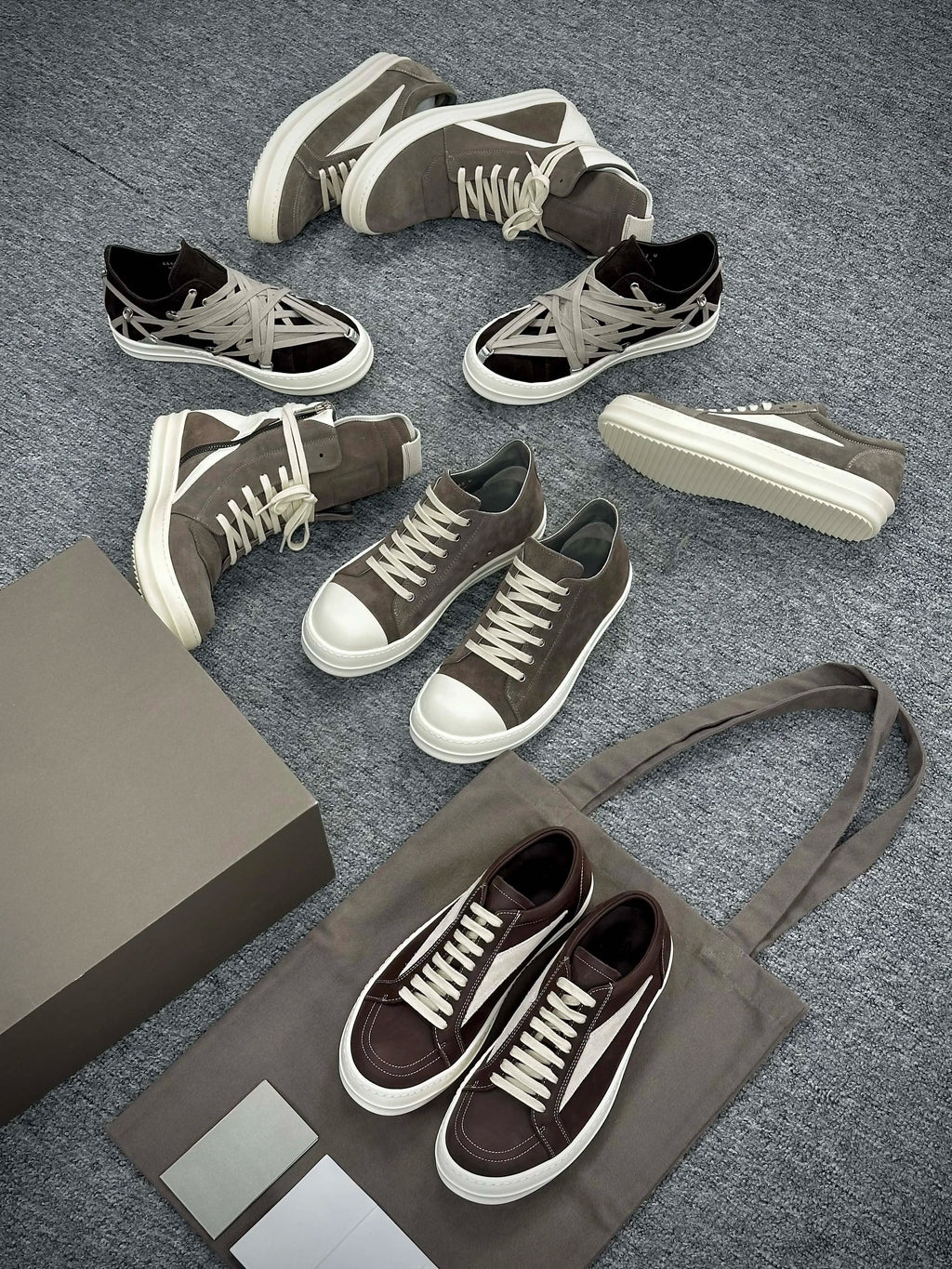 Best Version RICKs' Design Moka Collection Women Men Fashion High Street Shoes Sneakers