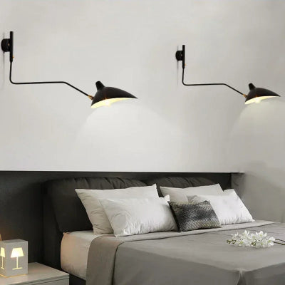French Designer Long Arm Wall Sconce Lamp Rotary Led Light  for Living Room Bedroom
