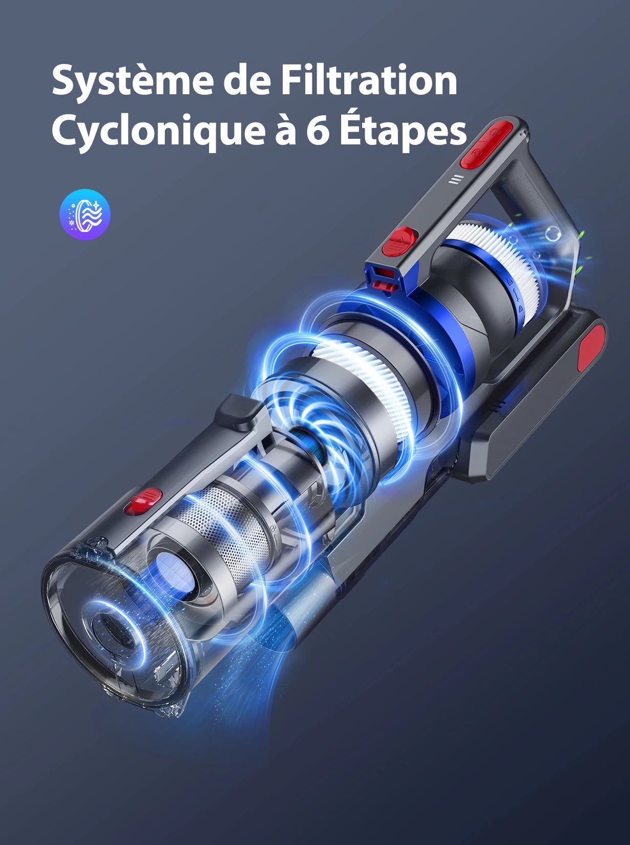 Buture JR500 cordless vacuum cleaner 55 Min 36kpa vacuum cleaner household appliances 1.2l removable battery dust cup portable