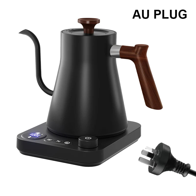 Smart Electric Gooseneck Coffee Kettle – 900ML Precise Temperature Control, Pour-Over Kettle for Home Baristas