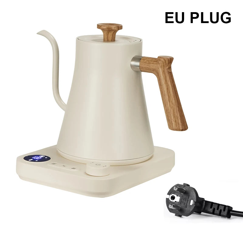 Smart Electric Gooseneck Coffee Kettle – 900ML Precise Temperature Control, Pour-Over Kettle for Home Baristas