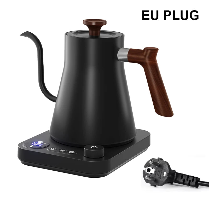 Smart Electric Gooseneck Coffee Kettle – 900ML Precise Temperature Control, Pour-Over Kettle for Home Baristas