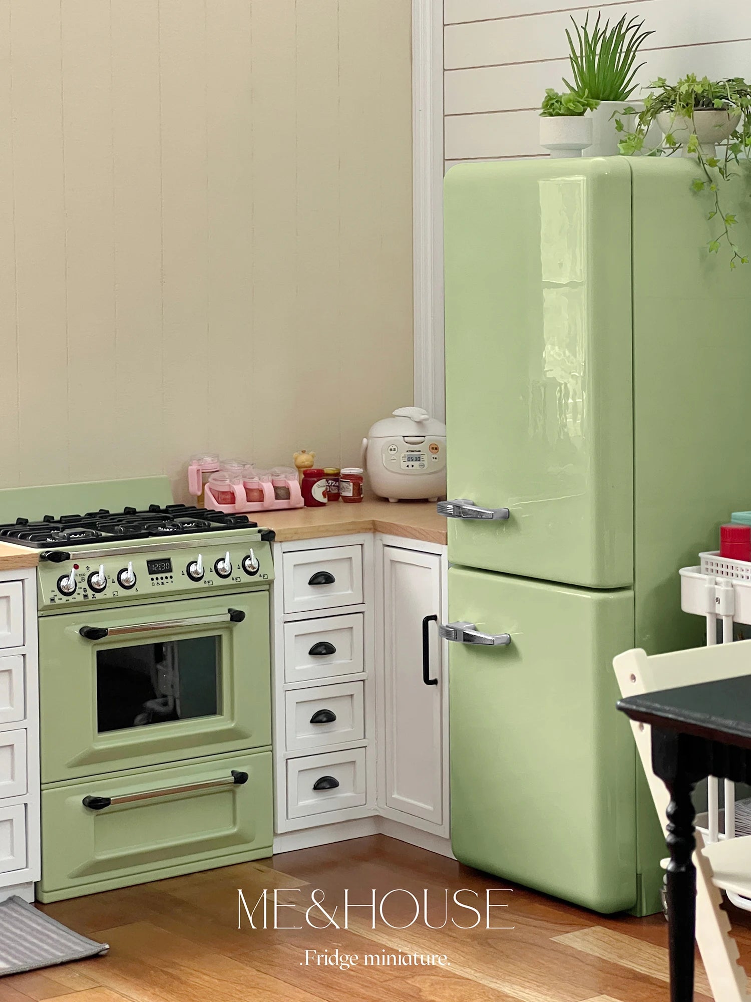 1/6 Doll House Model Furniture Accessories Metal Refrigerator With Light Kitchen Appliances Bjd Ob11 Gsc Blyth Lol Miniatures