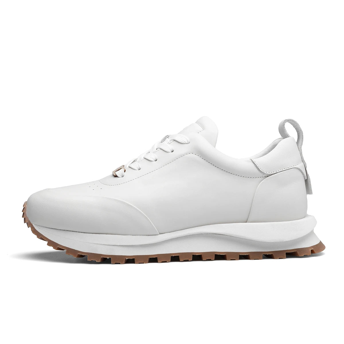 Men's casual sports shoes, men's running shoes, trendy board shoes, genuine leather small white shoes 220837