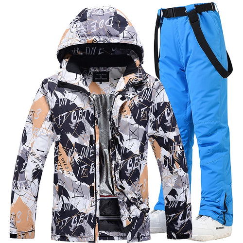 -30, Men and Women Snow Wear, Snowboarding Suit, Winter Clothes Ski, Snow Ski Jacket and Pant Sets, Snowboarding Clothing
