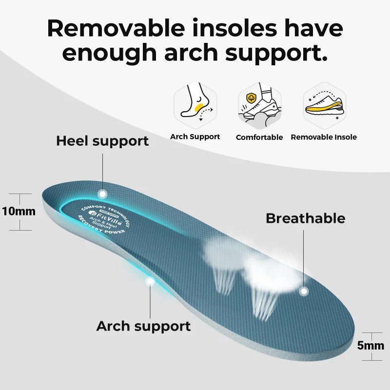 Wide Toe Box Men'S Shoes Cushioned Extra Wide Width Non Slip Running Shoe Comfortable Lightweight Sneakers For Fat Feet