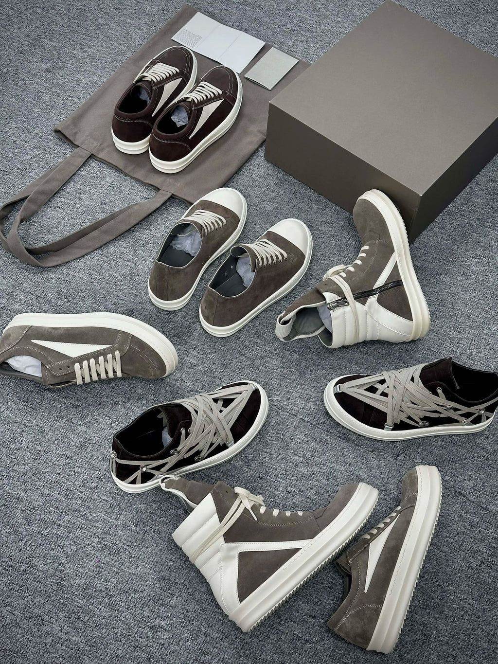 Best Version RICKs' Design Moka Collection Women Men Fashion High Street Shoes Sneakers