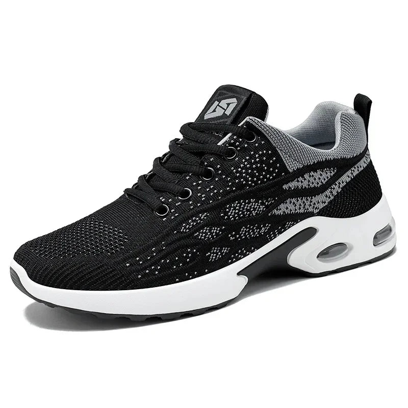 Men's Running Shoes 2025 New Style Breathable Lace-Up Casual Lightweight Korean Version Sports Sneakers Mesh Inner Lining