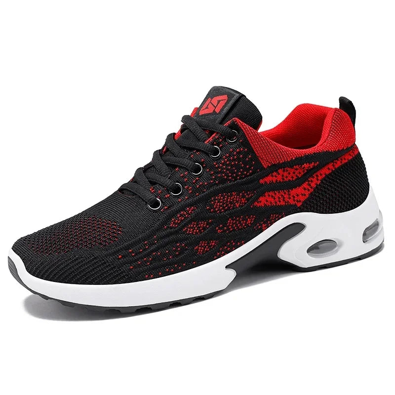 Men's Running Shoes 2025 New Style Breathable Lace-Up Casual Lightweight Korean Version Sports Sneakers Mesh Inner Lining