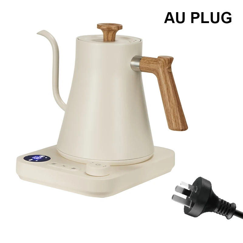 Smart Electric Gooseneck Coffee Kettle – 900ML Precise Temperature Control, Pour-Over Kettle for Home Baristas