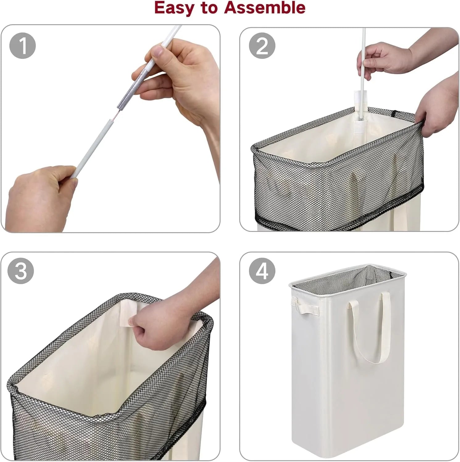 Fabric Storage Basket Dirty Clothes Basket Dirty Clothes Basket Foldable For Home Use Bathroom With Bottom Plate Laundry Basket