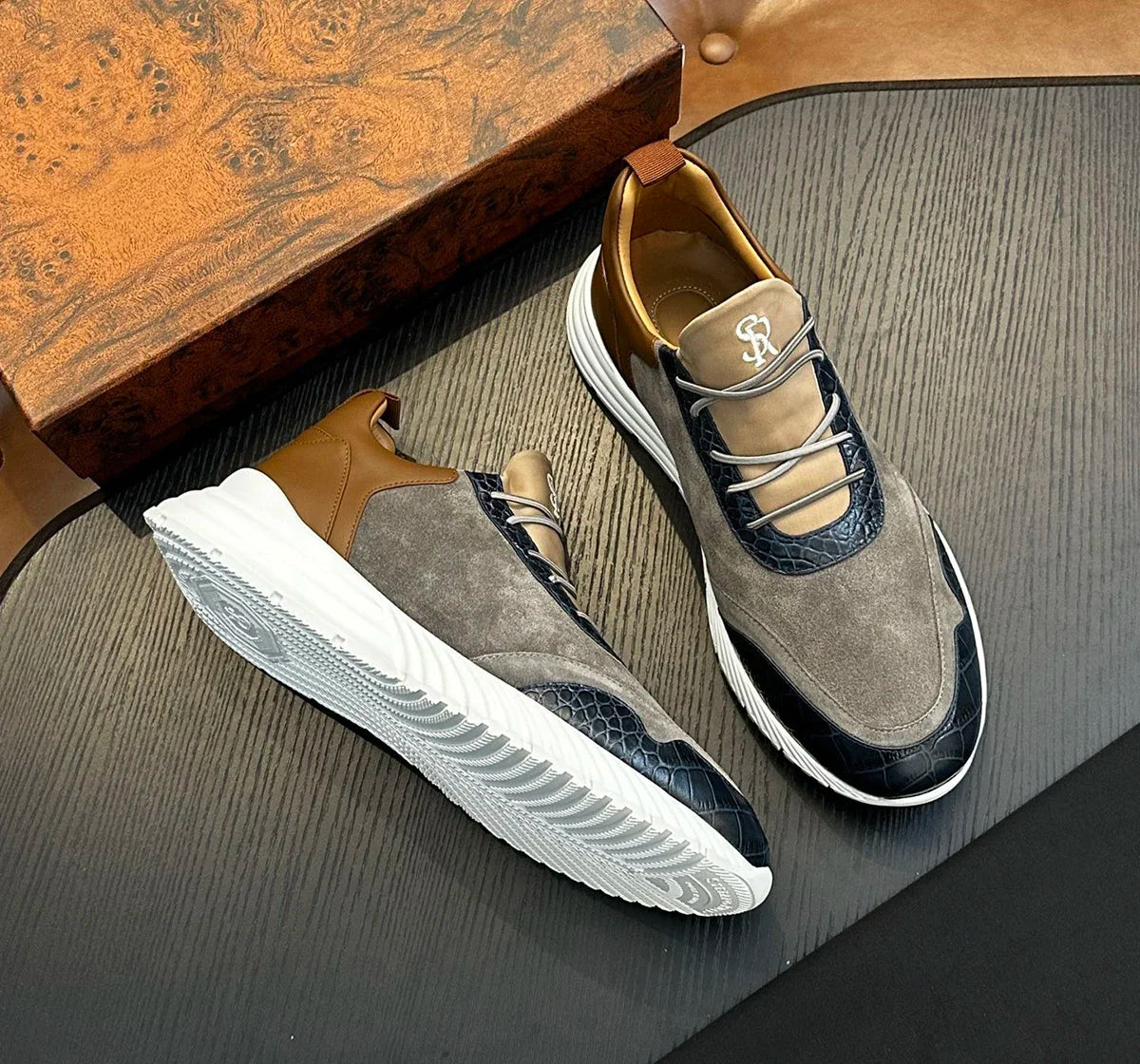 OECHSLI Shoes Cowhide 2025 new leather shoes fashion business Sports comfortable Men‘s European big size 39-46