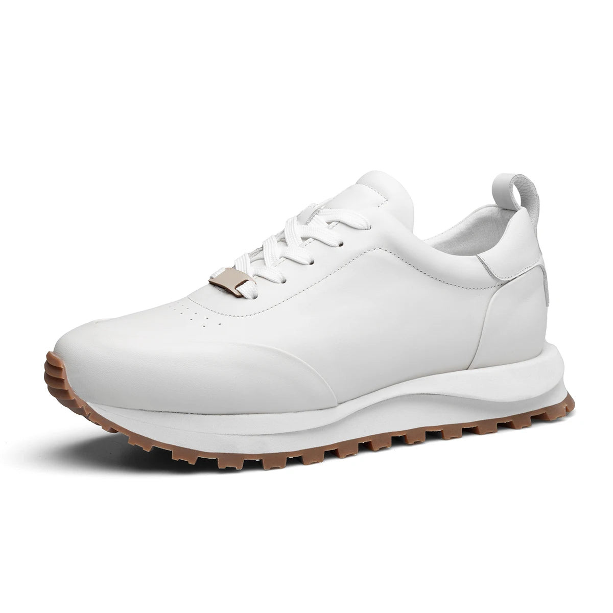 Men's casual sports shoes, men's running shoes, trendy board shoes, genuine leather small white shoes 220837
