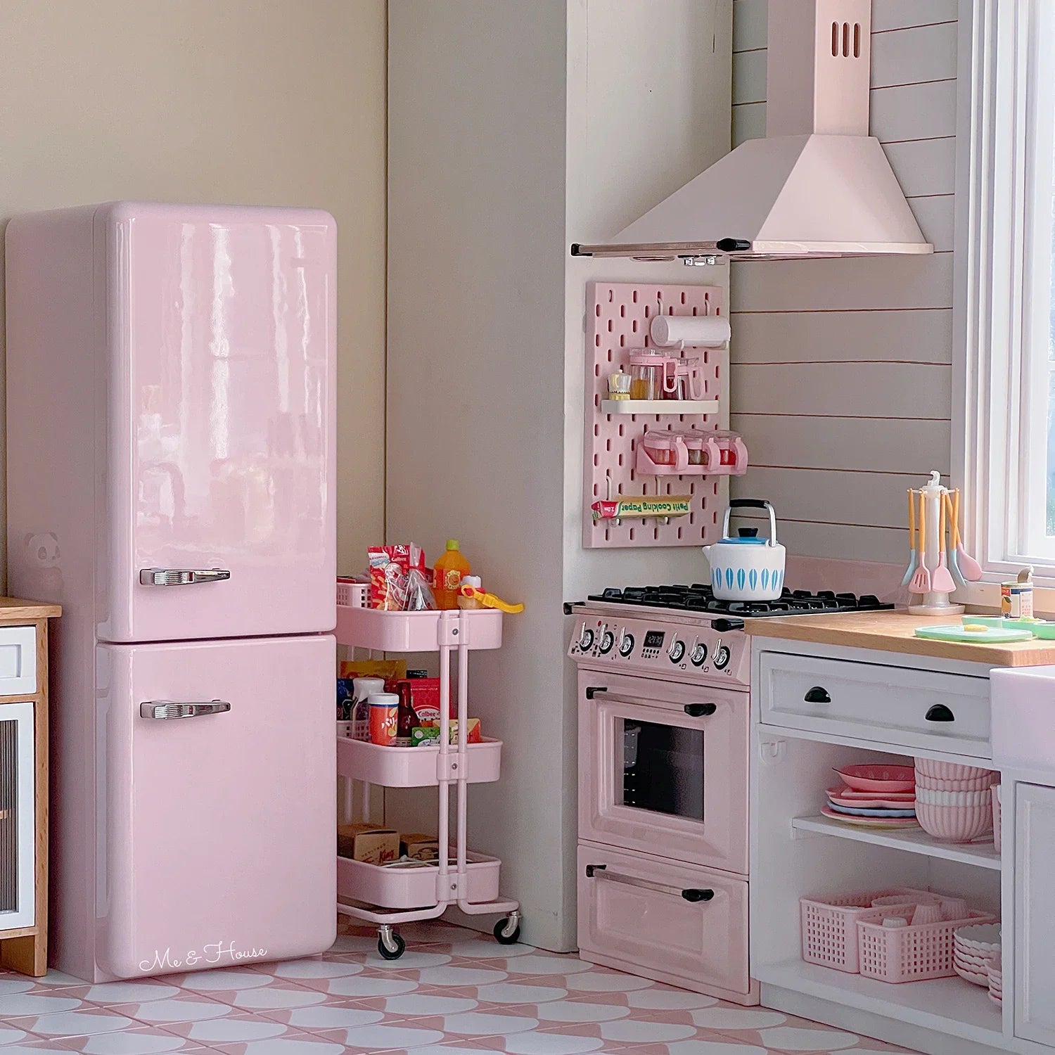 1/6 Dollhouse Model Furniture Accessorie Refrigerator Kitchen Appliances Bjd Ob11 blythe Soldier Dollhouse Miniature Model Decor