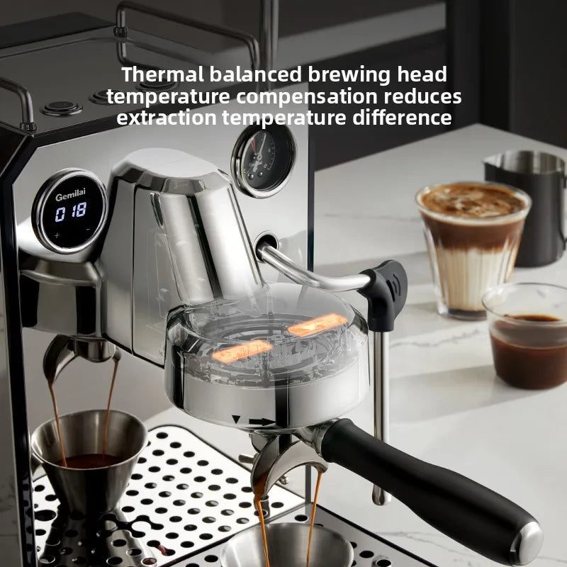 Gemilai 3006 Owl Small Home Italian Semi-Automatic Coffee Machine Extraction, Self-service Household Electrical Appliances