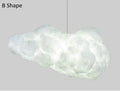 White Floating Cloud Ceiling Chandelier Cotton Lampshade Hanging Lamp Clothing Store Shopping Bedroom Living Room Lighting Decor