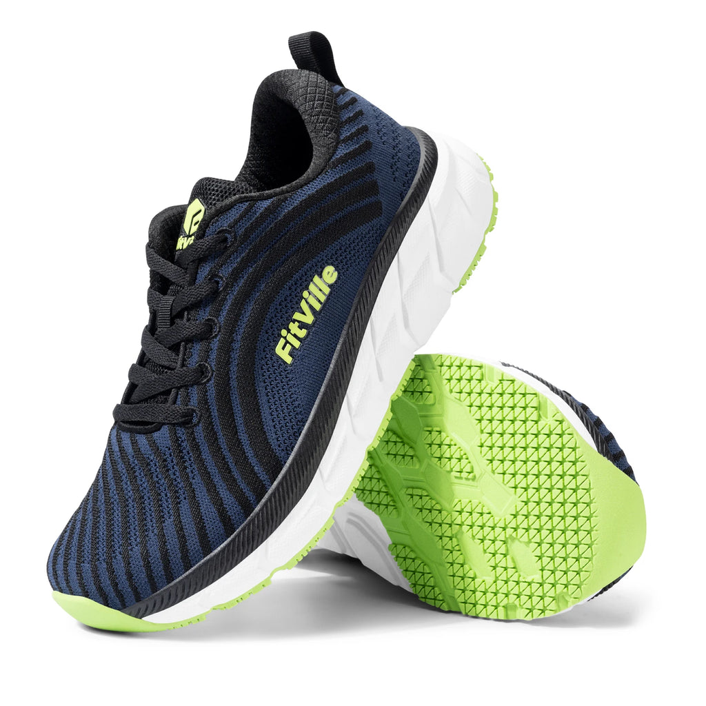 Wide Toe Box Men'S Shoes Cushioned Extra Wide Width Non Slip Running Shoe Comfortable Lightweight Sneakers For Fat Feet