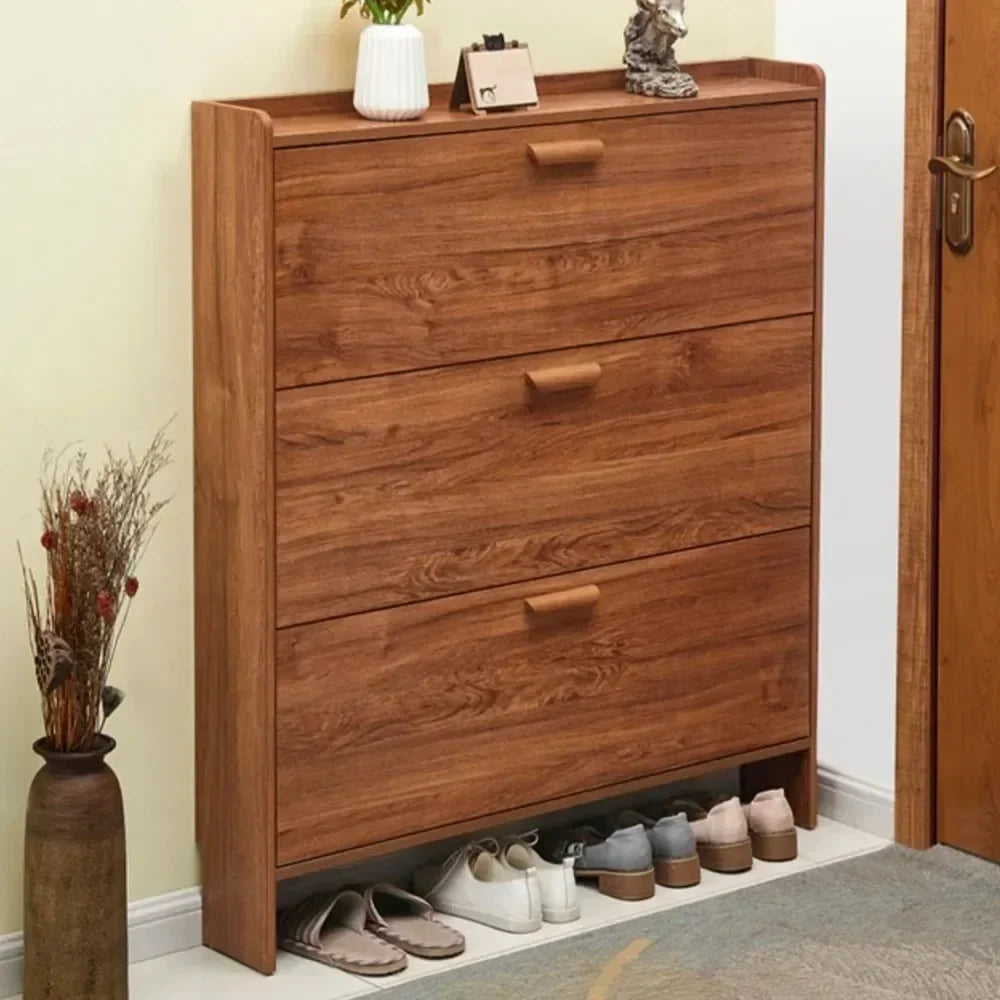 Ultra Thin Shoes Cabinet Household Doorway Multi Functional Storage Cabinet Simple Narrow Flip-Flop Small Shoe Rack Organizer