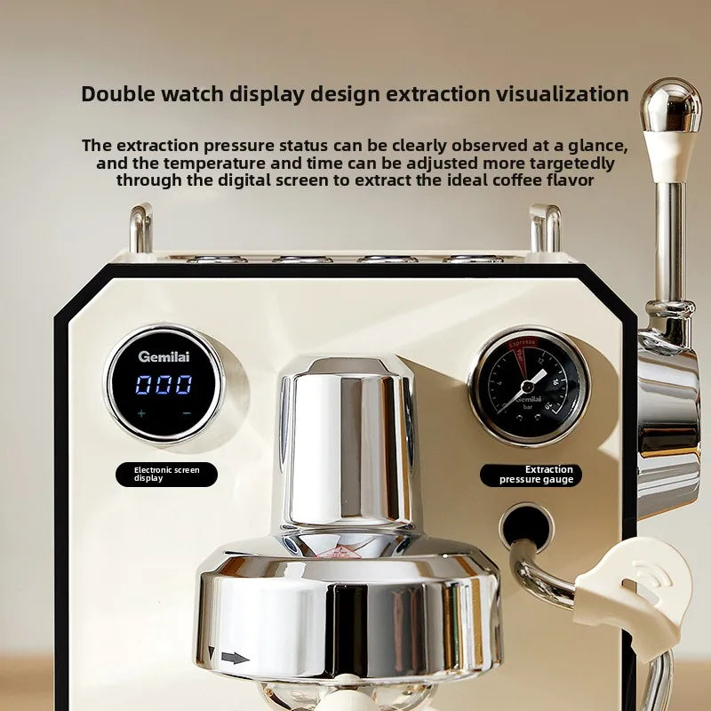 Gemilai 3006 Owl Small Home Italian Semi-Automatic Coffee Machine Extraction, Self-service Household Electrical Appliances