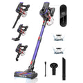 Burure JR400 portable cordless vacuum cleaner 38000PA suction power 450W household appliances 1.5L dust cup with touch screen cordless detachable battery, suitable for automotive animal hair